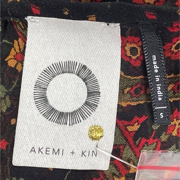 Akemi + Kin Women’s Black Sheer Mini Dress With Embroidery Sz S - New - Picture 8 of 11